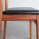 Dining chairs 'model 60' by Hennig Kjaernulf for Bruno Hansen, Denmark 1960