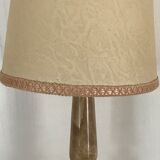Lampe ancienne pied en pierre d’onyx et laiton 40 cm