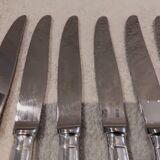 12 silver-plated table knives by Christofle, Albi pattern