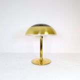 Large Space Age table lamp in brass by Fagerhults, Sweden, 1970s.