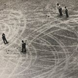 Black and white snow film photography