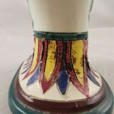 Floral ceramic candlestick, Cerart Monaco, Vintage