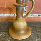 Old Lamp Base Vintage Beige Ceramic Candle Holder #D833