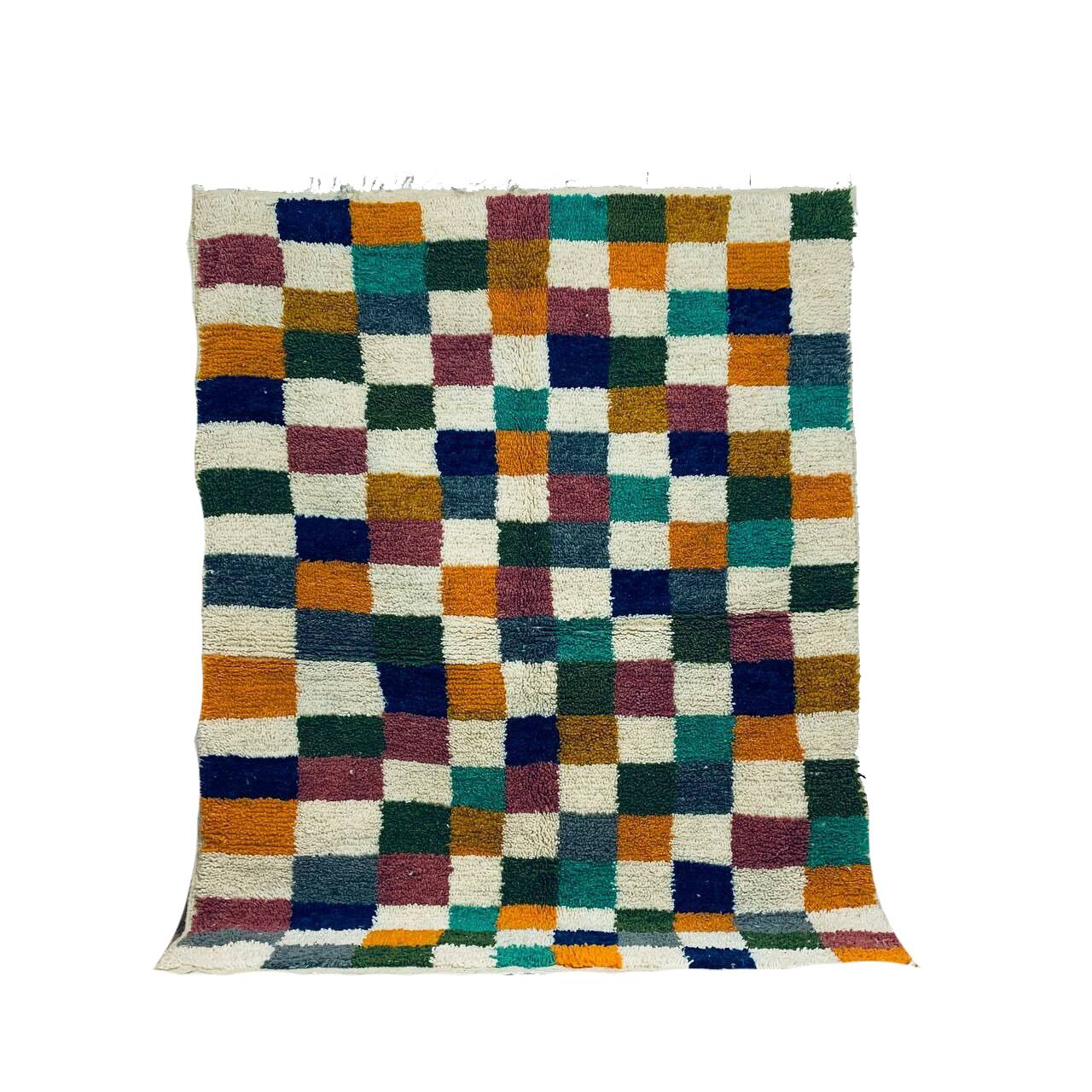 Handcrafted moroccan berber rug 213 x 160 cm