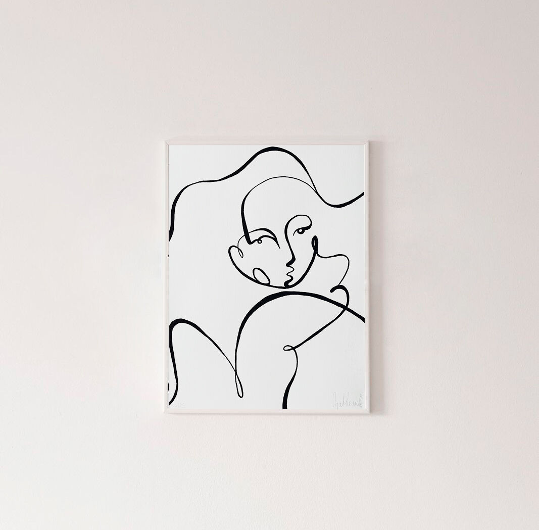 "Divine Figure" - Handmade in black acrylic in limited edition by Atelier Agapé