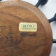 Round Teak and Metal Candleholder by Digsmed, Danish Design, 1964