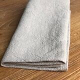 Serviette en lin lavé Naturel brodée