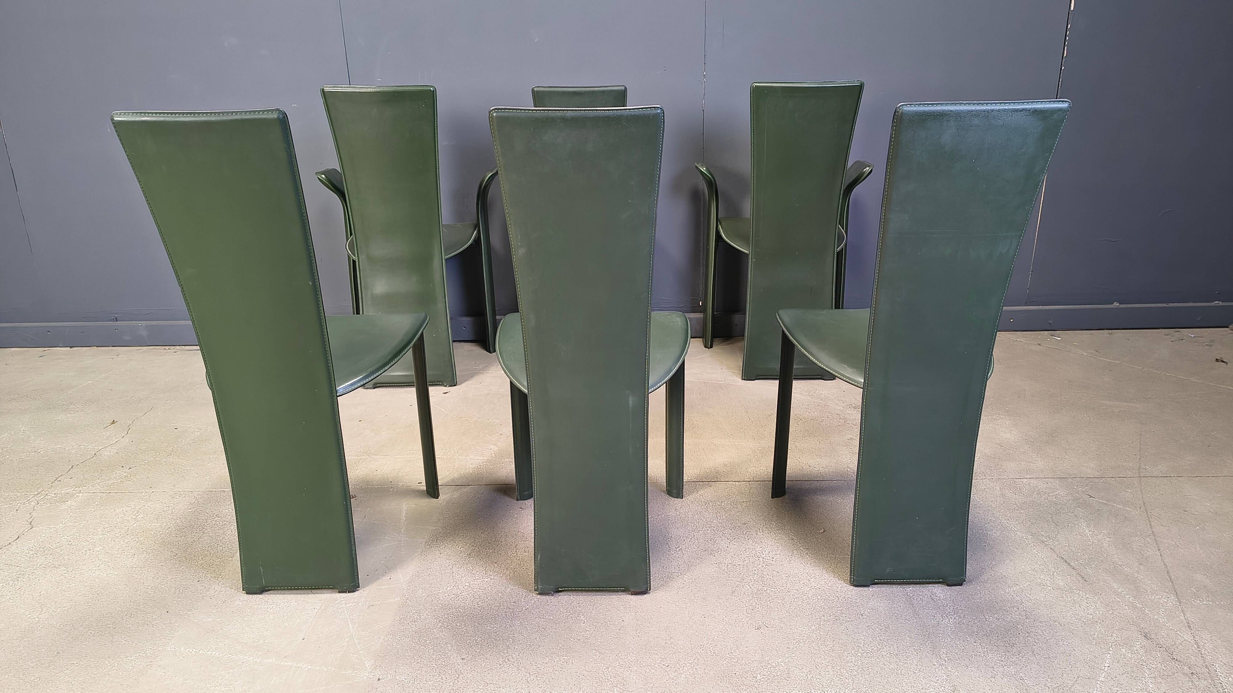 Vintage dining chairs by Pietro Costantini, 1980s, set of 6