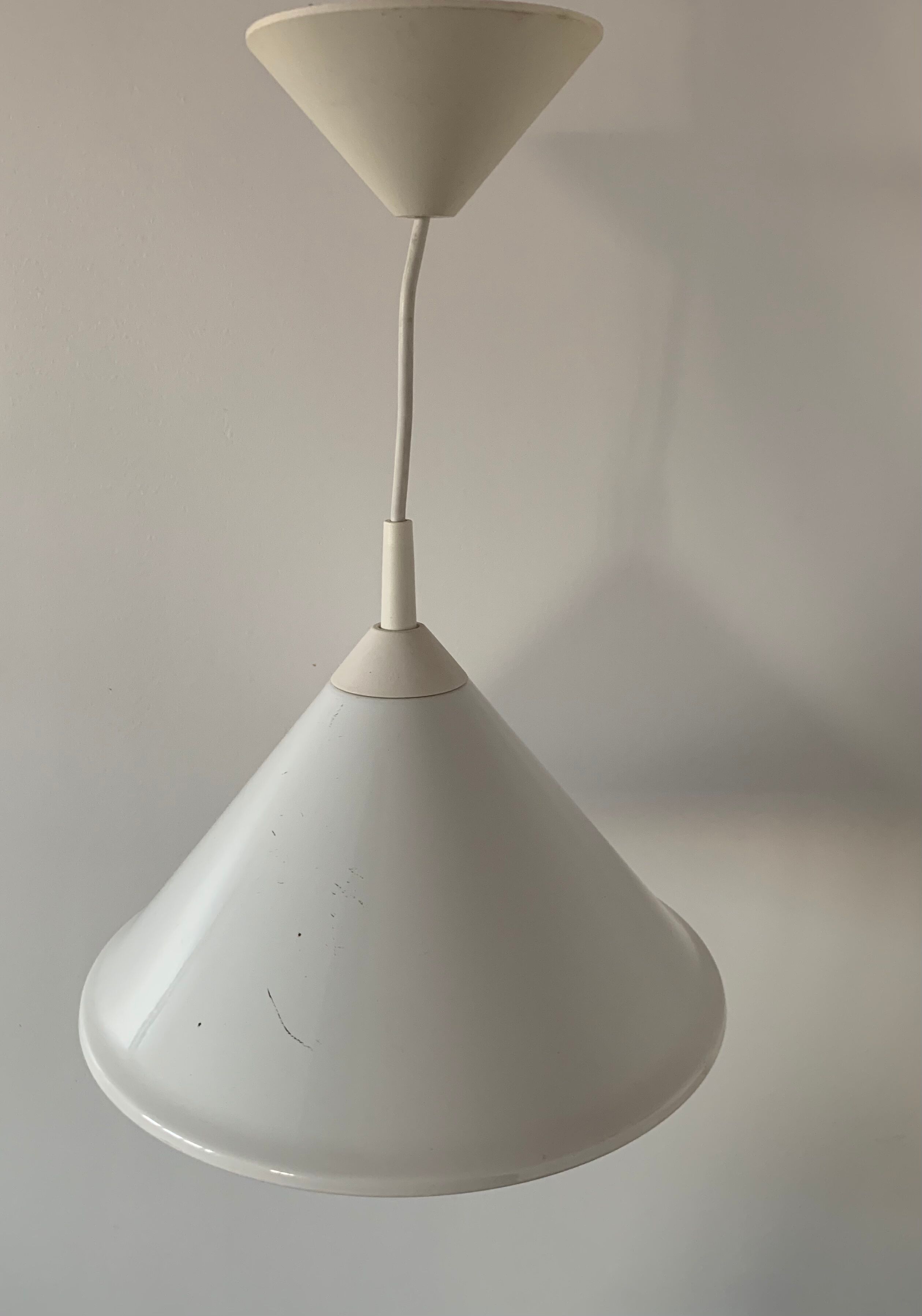 Metal pendant lamp 80s
