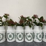 Opaline spice pots