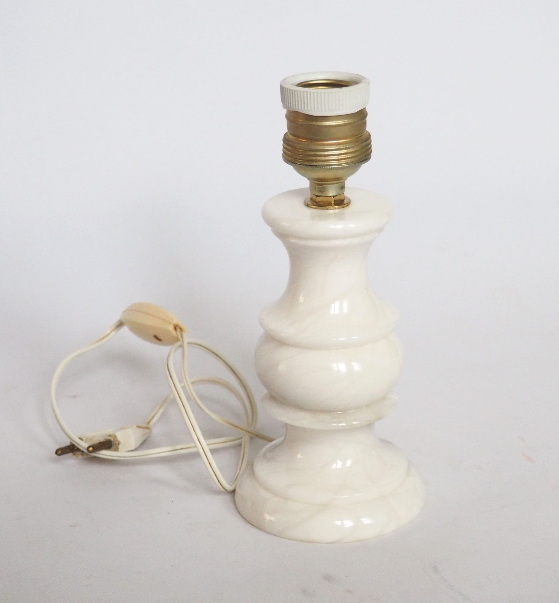 Marble lamp base