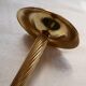 Brass candle holder, twisted effect