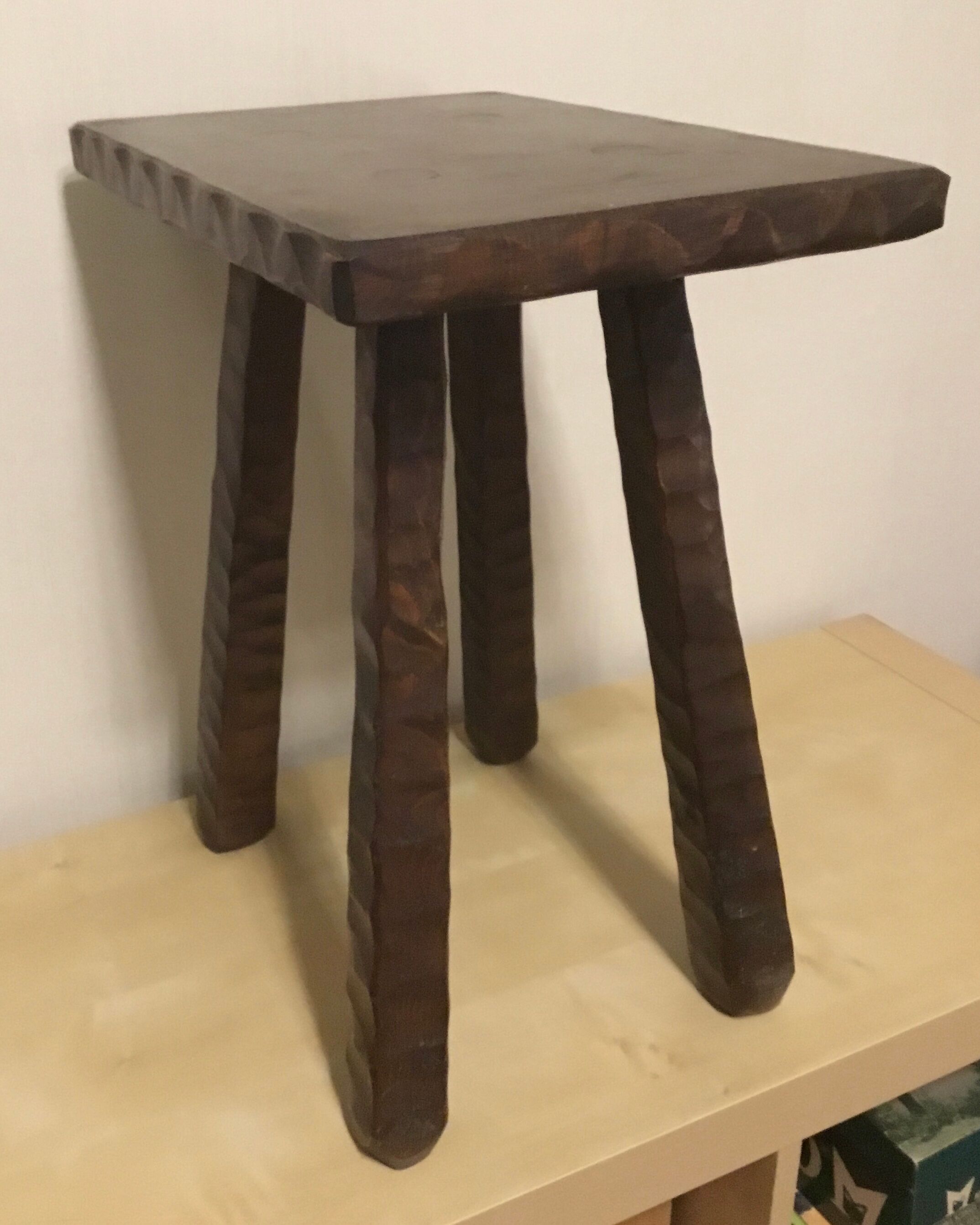 Vintage brutalist tabouret