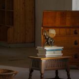 Scandinavian oak stool/box from the early 20th century, 1900s.