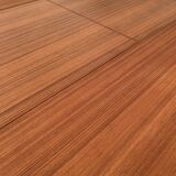 Scandinavian round teak dining table from the 60s extendable