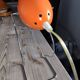 Orange metal lamp