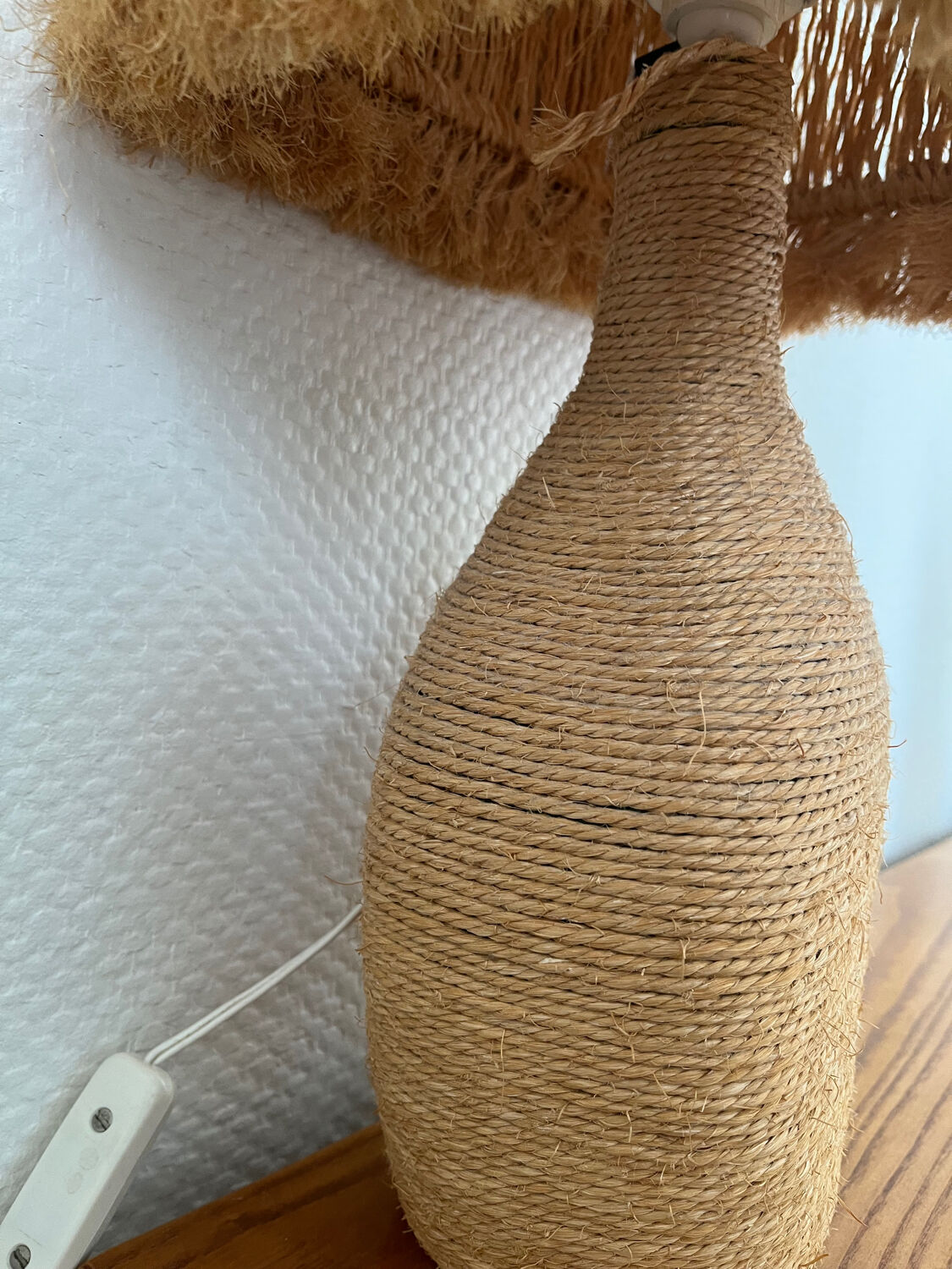 Lampe en corde vintage
