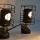 Paire de lampes vintage 50's de laboratoire bbt krauss