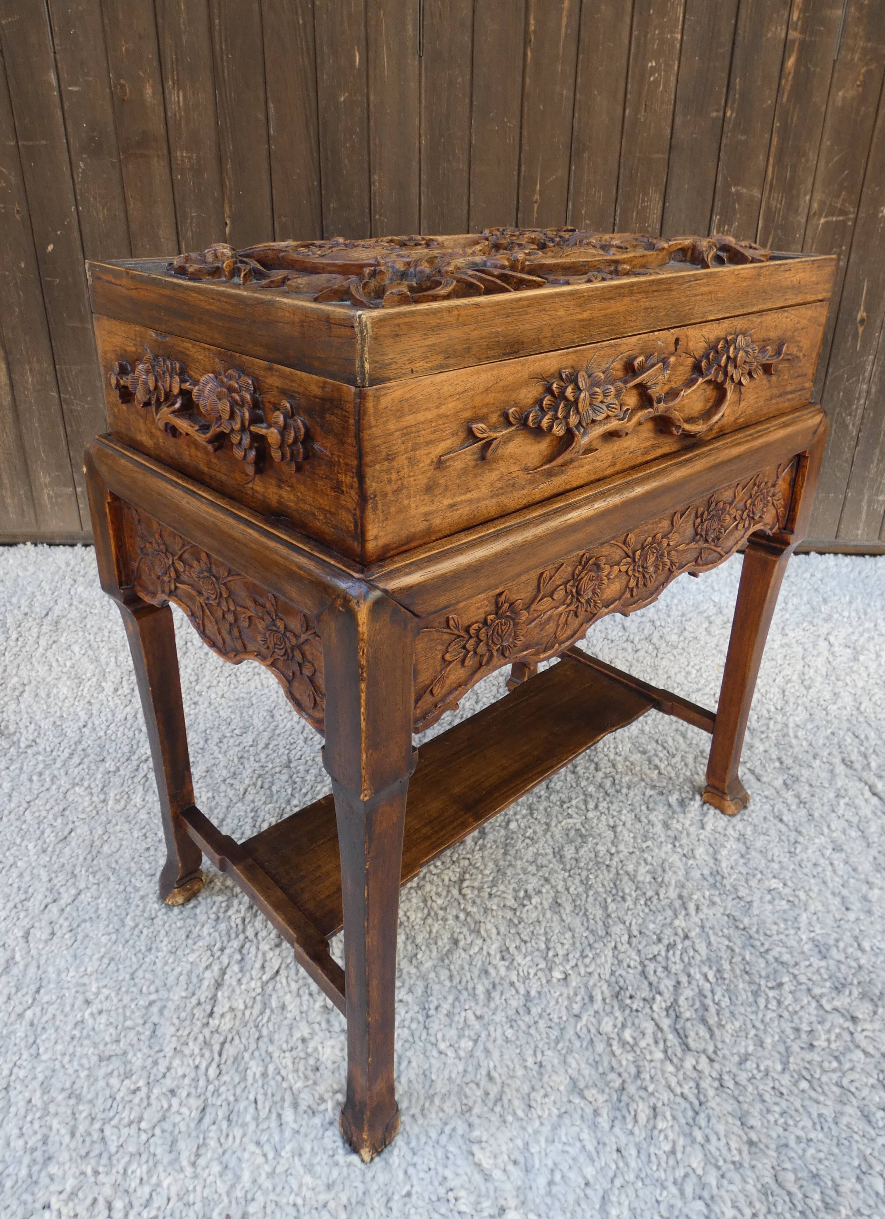 Carved chest from  Indochina 1930