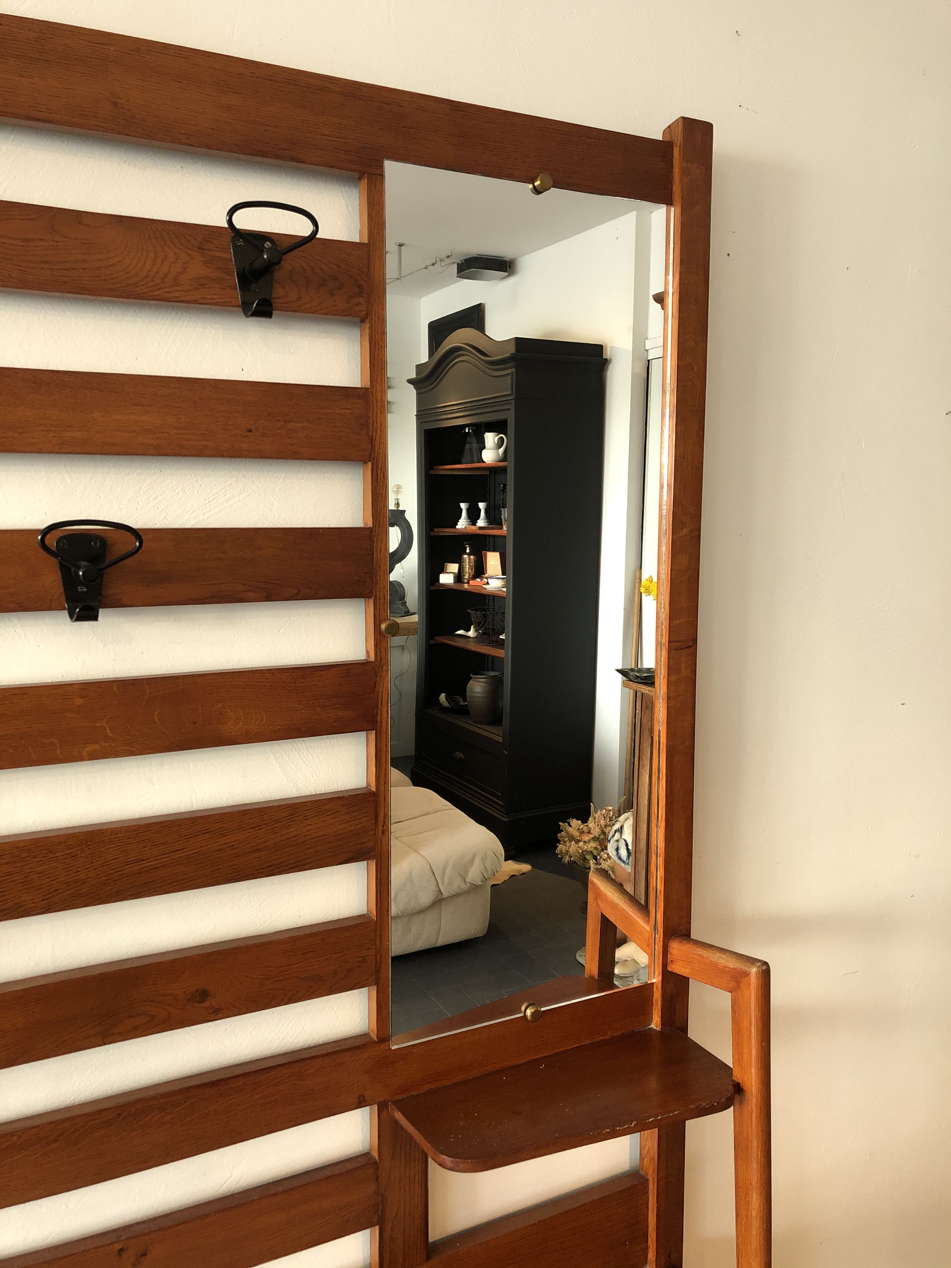 Vestiaire style scandinave, meuble d’entrée vintage