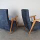 Pair of vintage Scandinavian armchairs from the 1960s.