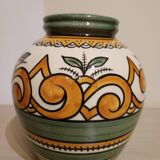 Round vase, signed Henriot Quimper, 1950s