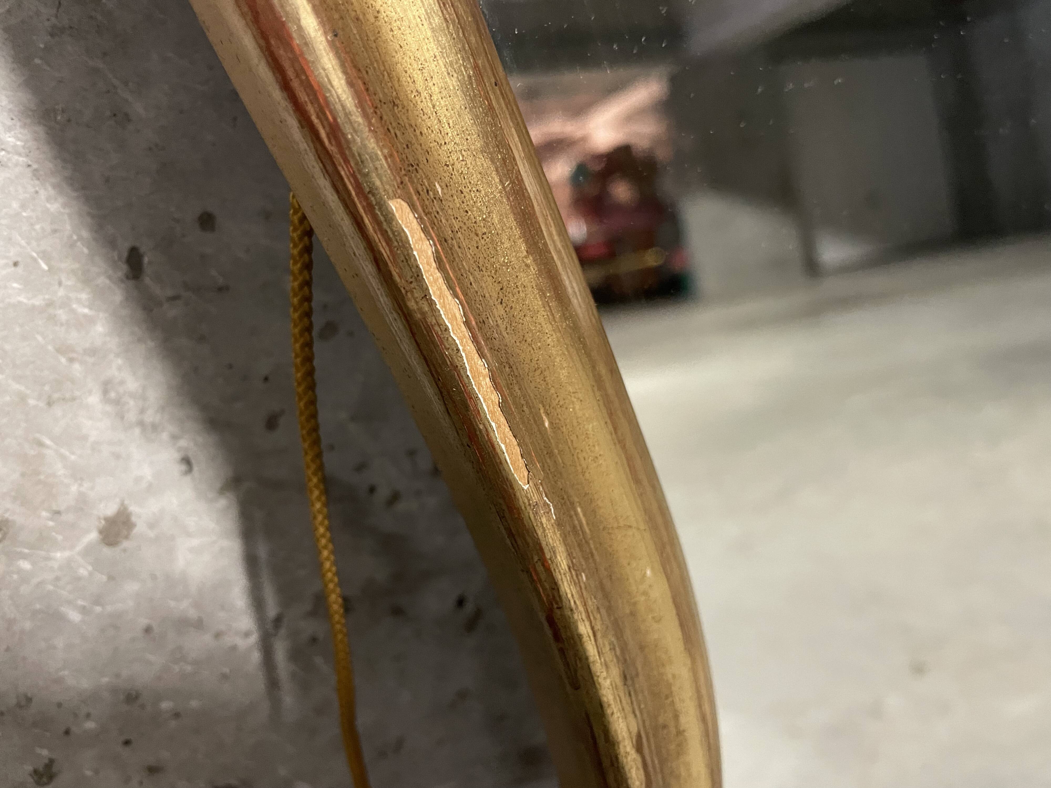 Old gold mirror