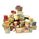 Set of eighty-two metal food boxes 1940'