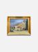 Ancient table signed J. Guérin – Oil on wood – Historical abbey below it