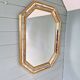 Miroir à parcloses en bois doré, Deknudt (Belgique),1970