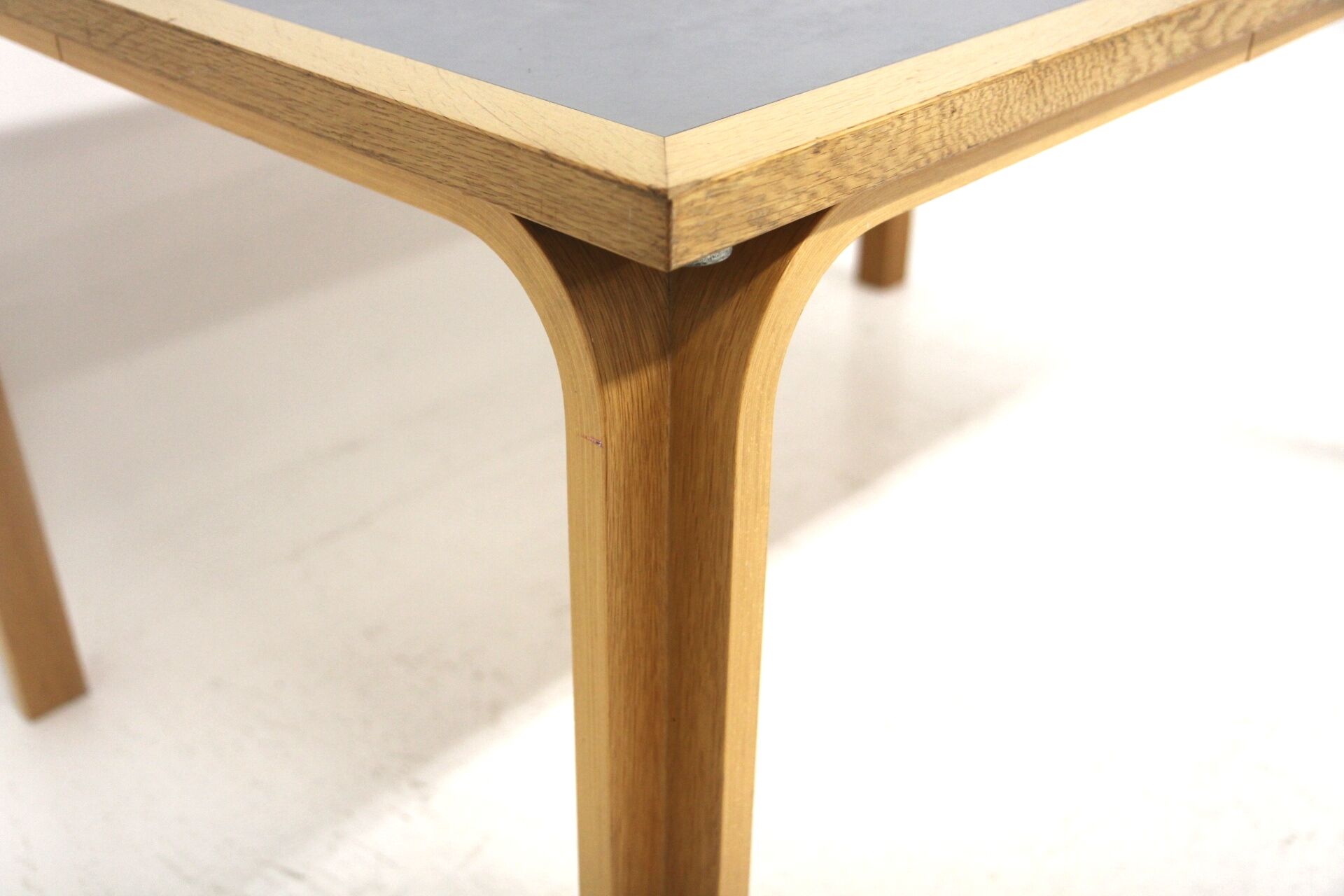 Scandinavian beech dining table, Magnus Olesen, Denmark, 1960.