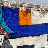 Handmade Colourful Moroccan Wool Rug – Authentic Berber Art & Vibrant Design