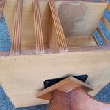 Old vintage English revolving bookcase