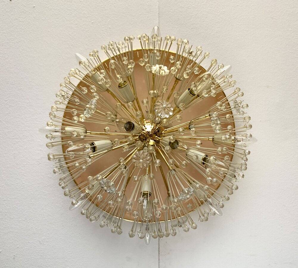 Austrian Flower Ceiling Lamp by Emil Stejnar for Rupert Nikoll, Vienna, Austria, 1950s