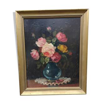 Tableau bouquet de roses