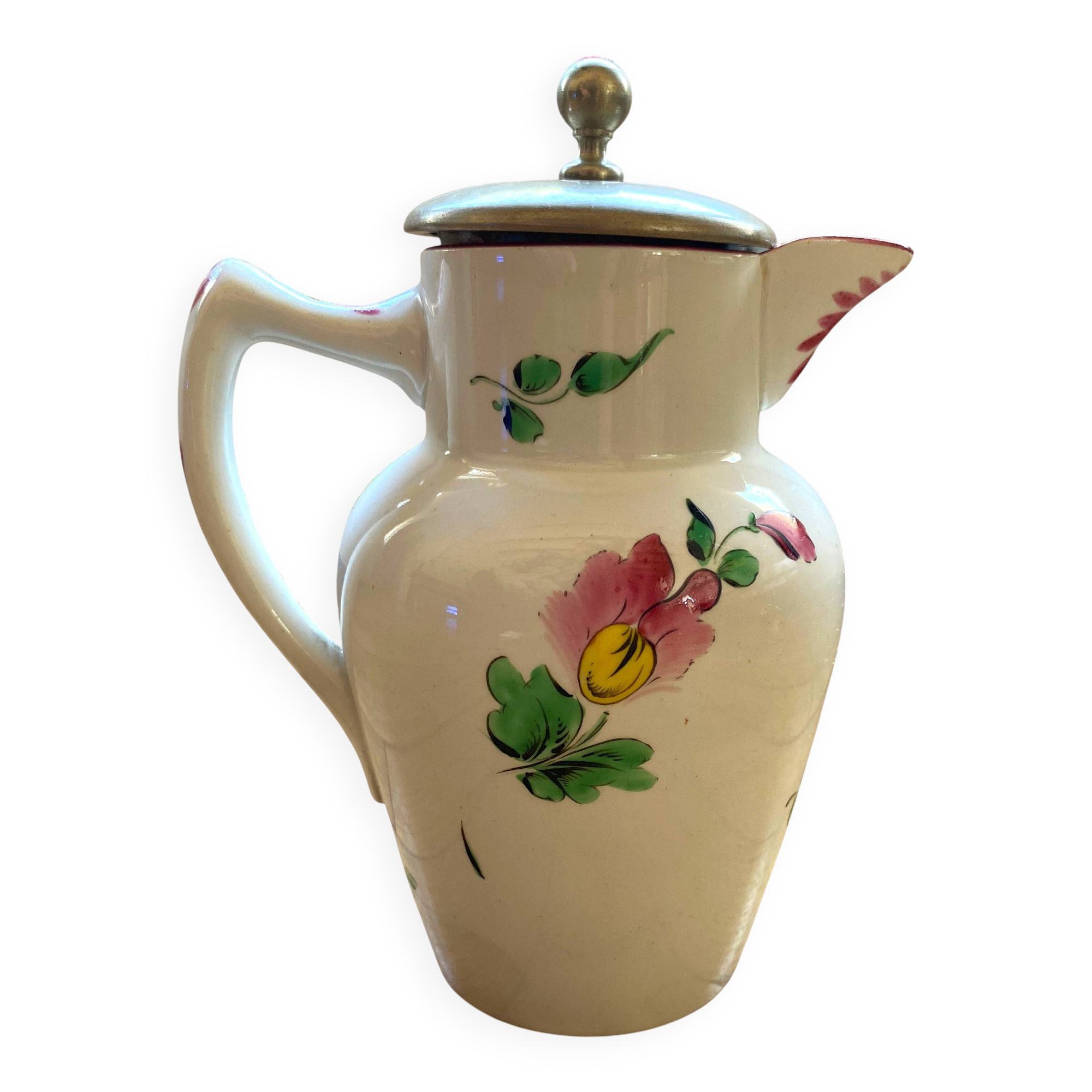 K&G Luneville France earthenware teapot