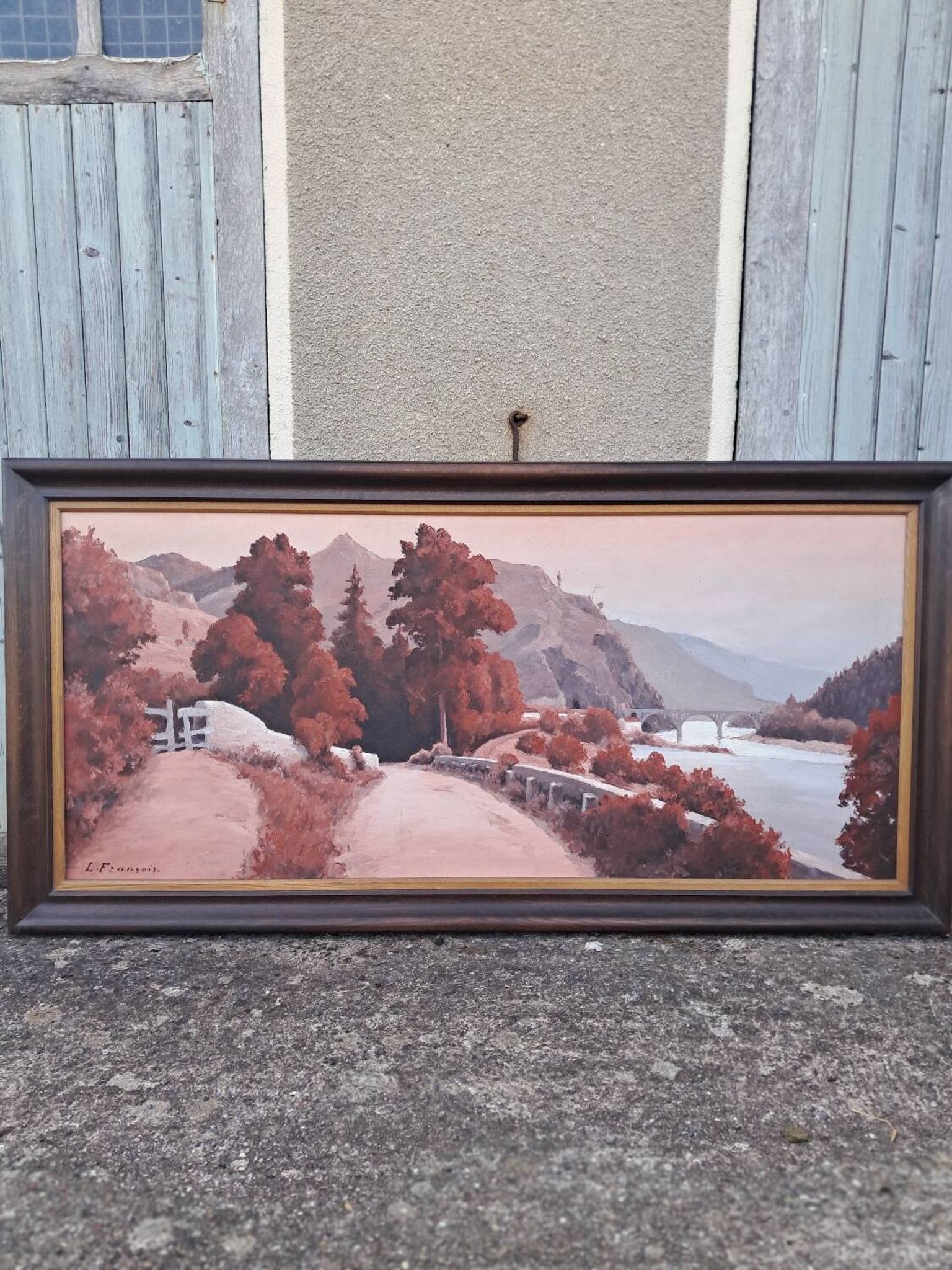 Large landscape painting