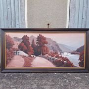 Large landscape painting