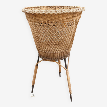 Vintage rattan basket