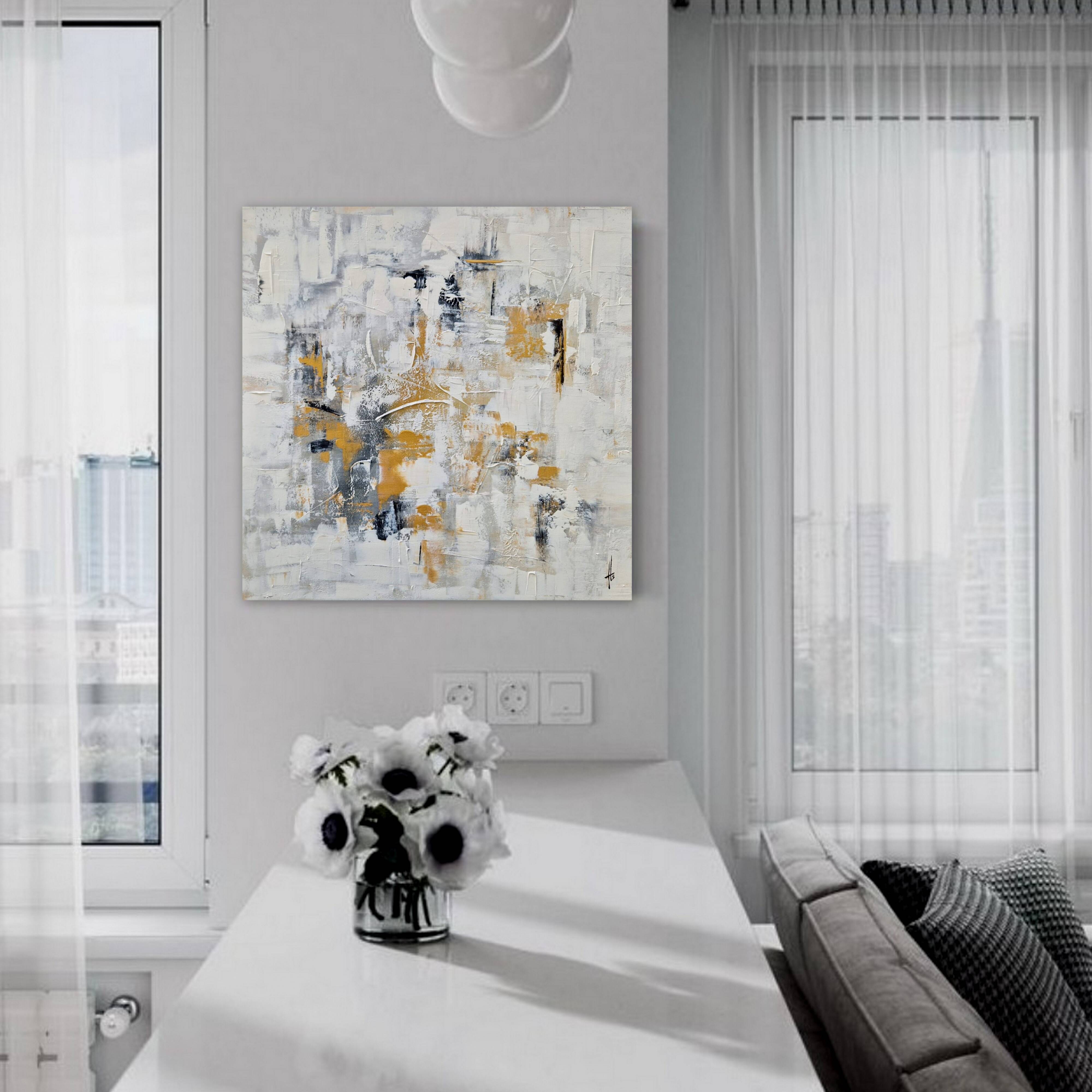 Abstract painting table