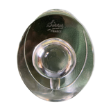 Solid crystal ashtray signed "sevres"