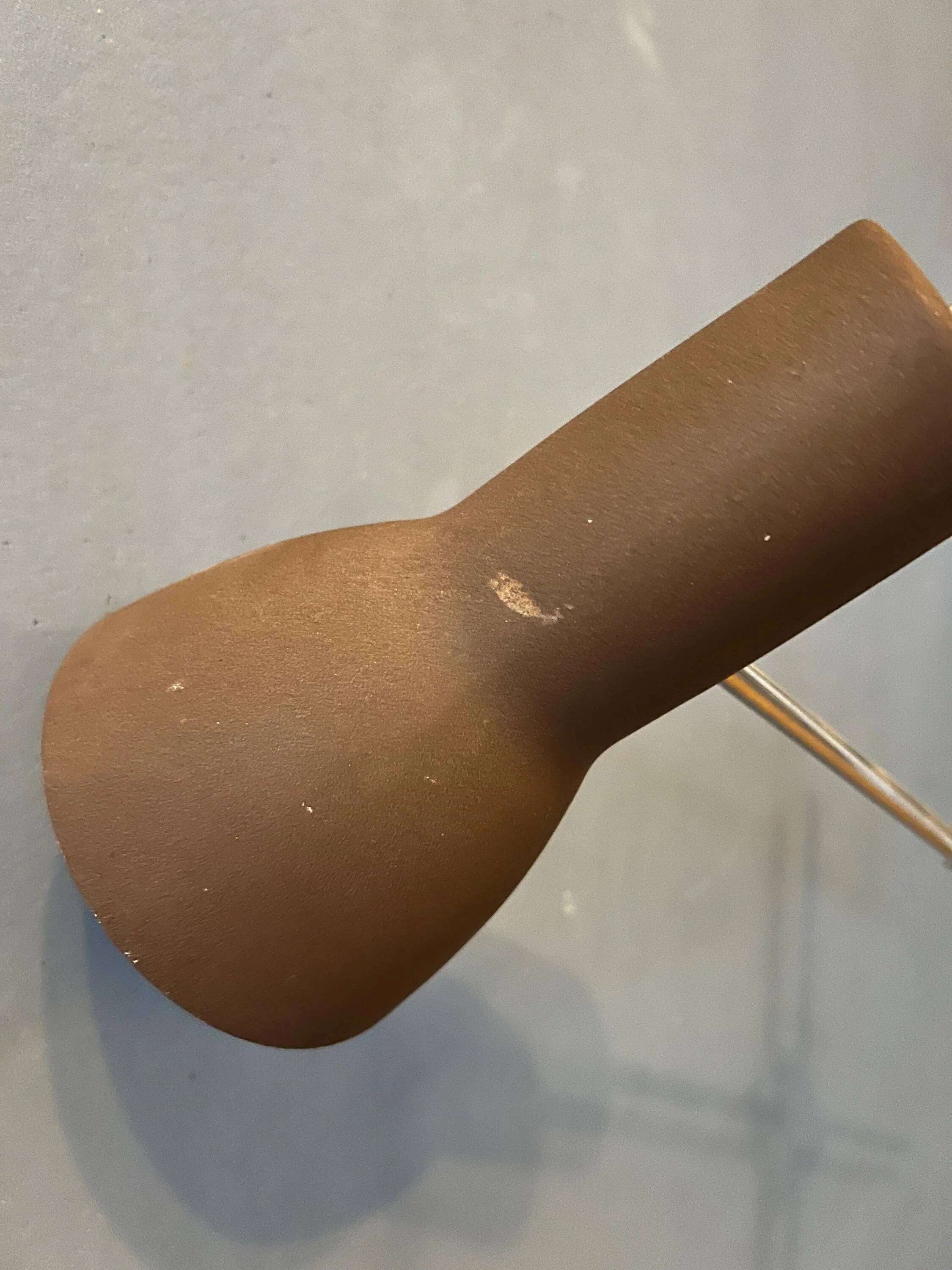 Adjustable Mid Century brown floor lamp