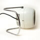 Vintage lay lamp by Harvey Guzzini for Harvey Luce, made in Italy, white metal lamp, space age, 60's