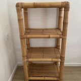 Vintage light bamboo shelf
