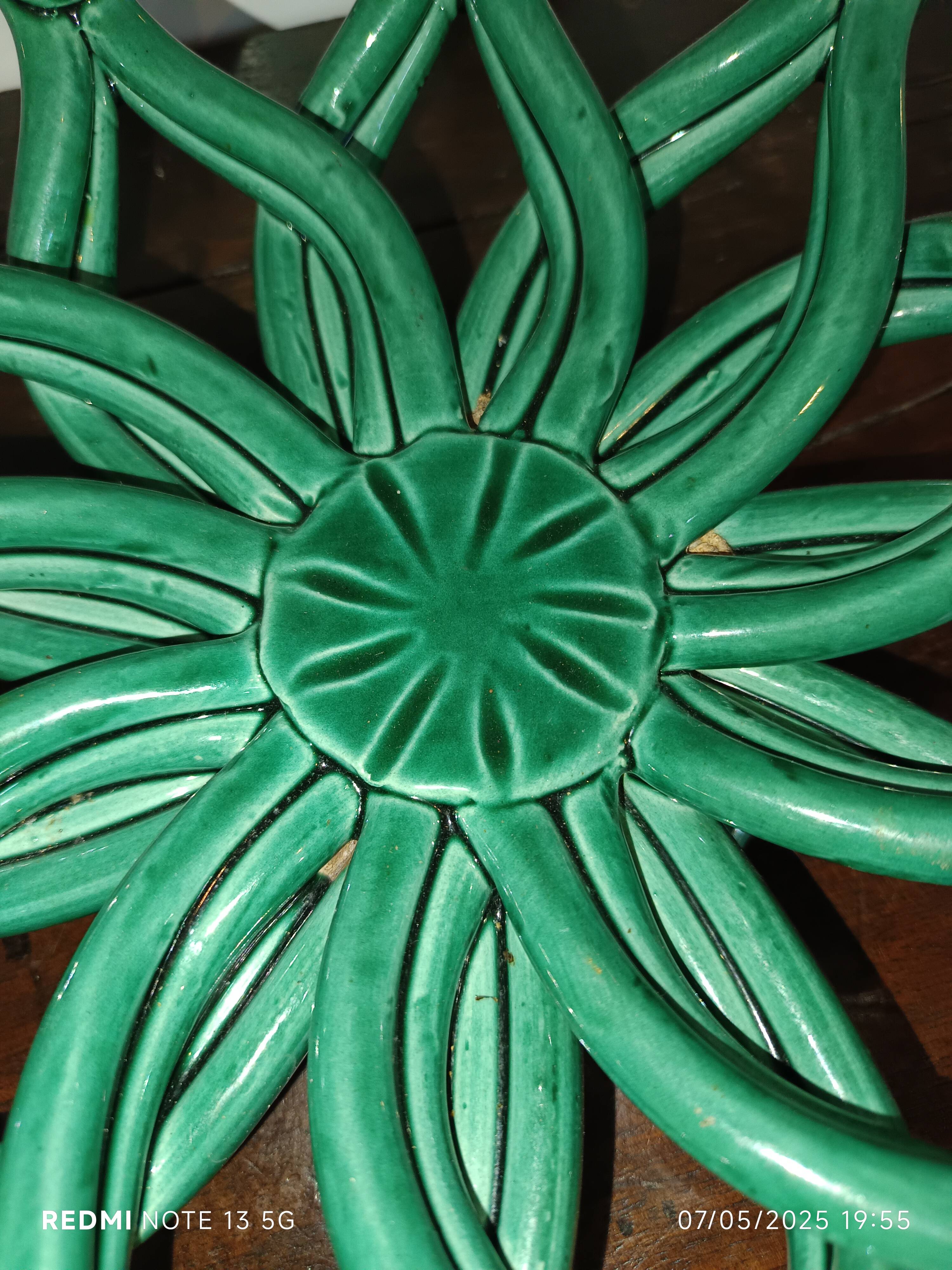 Vallauris woven ceramic fruit bowl