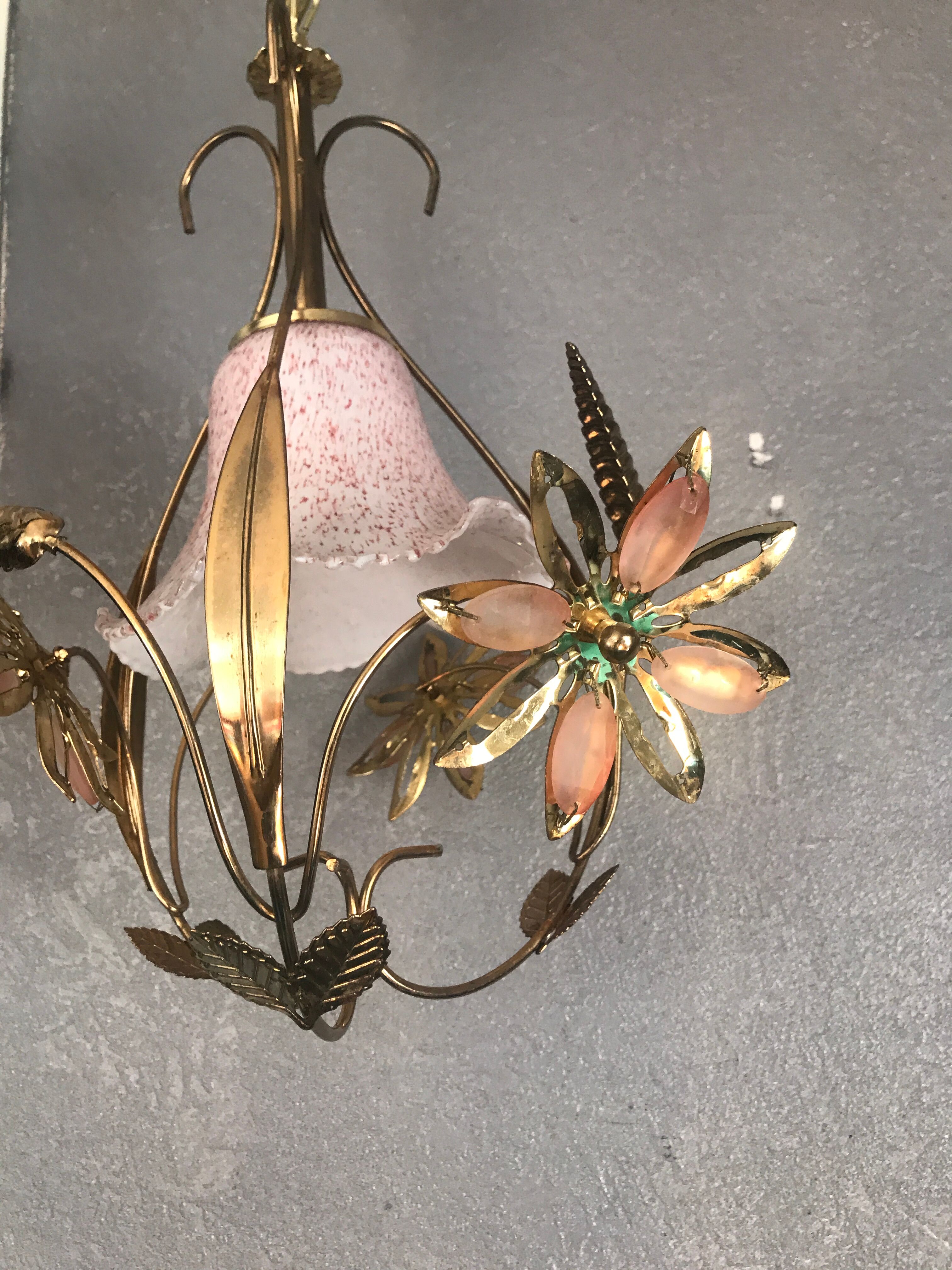 Pale pink flowering chandelier