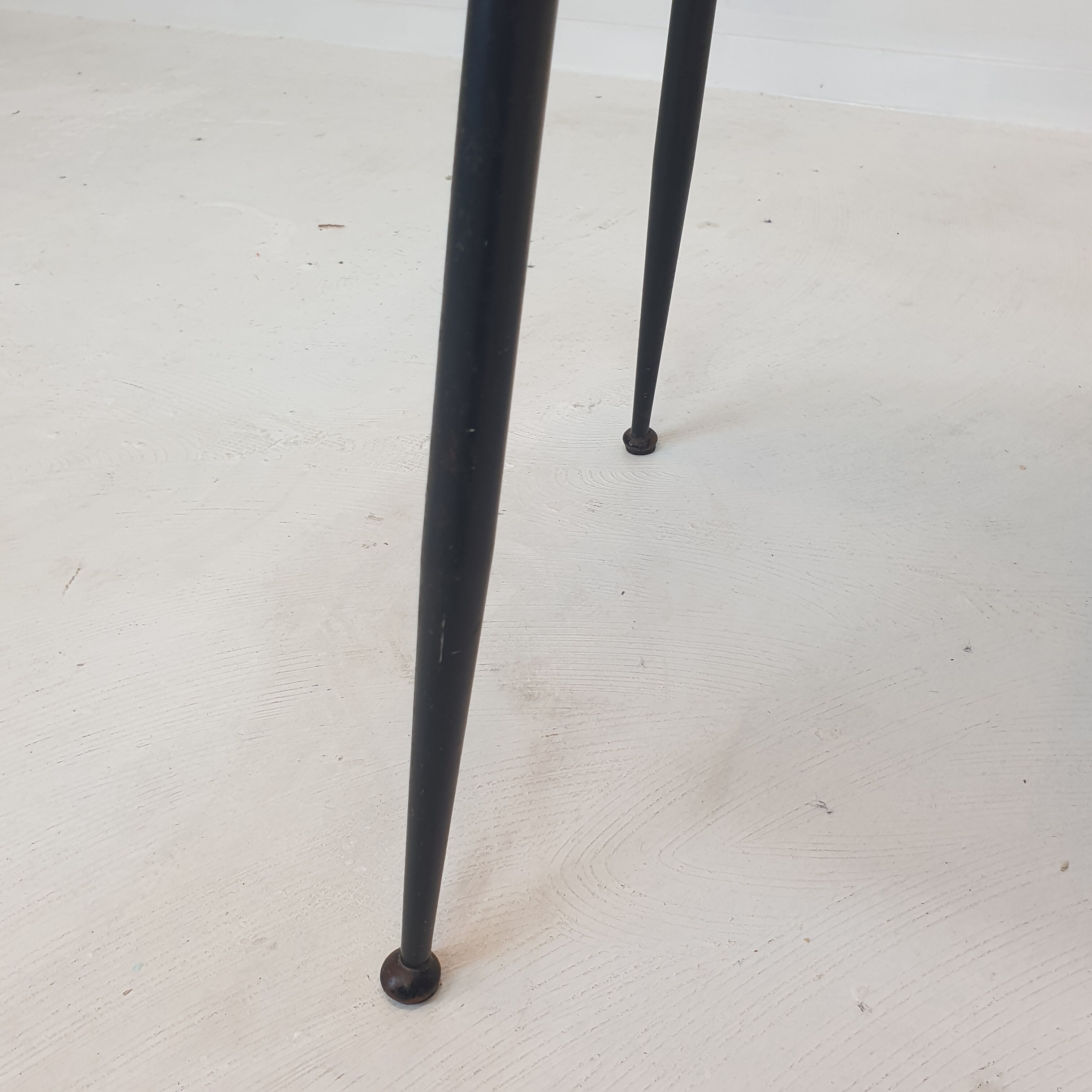 Set of 4 Italian Metal Dining Chairs, 1960's