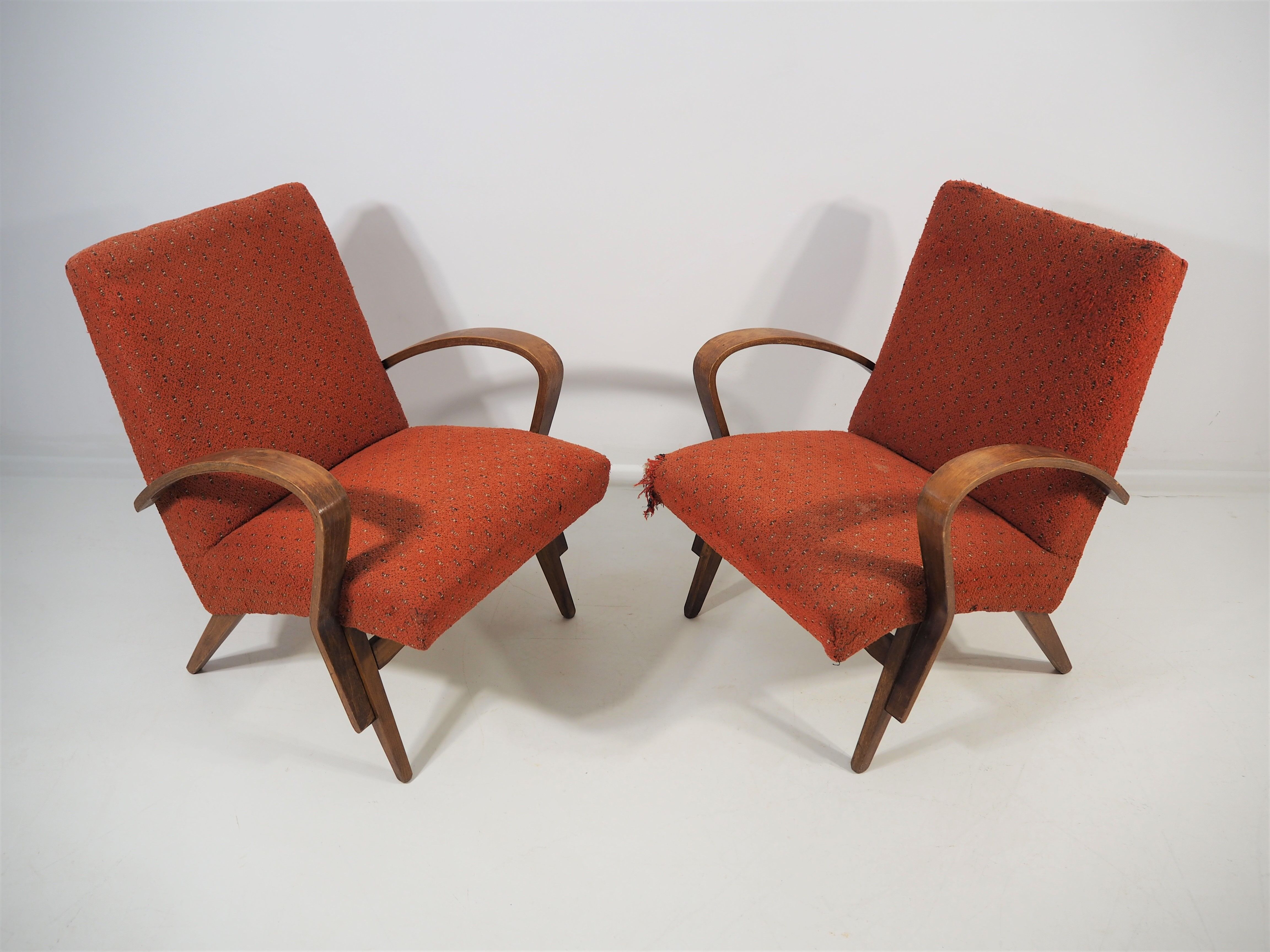 Armchairs from Tatra Pravenec, 1960s