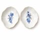 Pair of Meissen Porcelain Bowls — Blue and Gold Floral Decoration