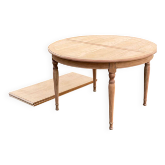 Renovated Louis Philippe round extendable dining table 120-220cm 19th century